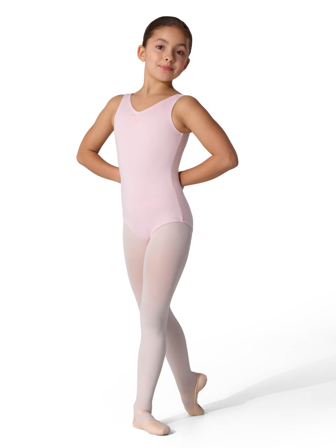 Capezio Studio Collection Pinch Front V Neck Leotard - Child - Capezio Recommended
