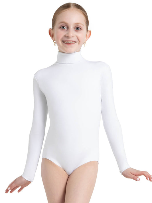 Children's Turtleneck Leotard with Discreet Snaps - Capezio Everyday