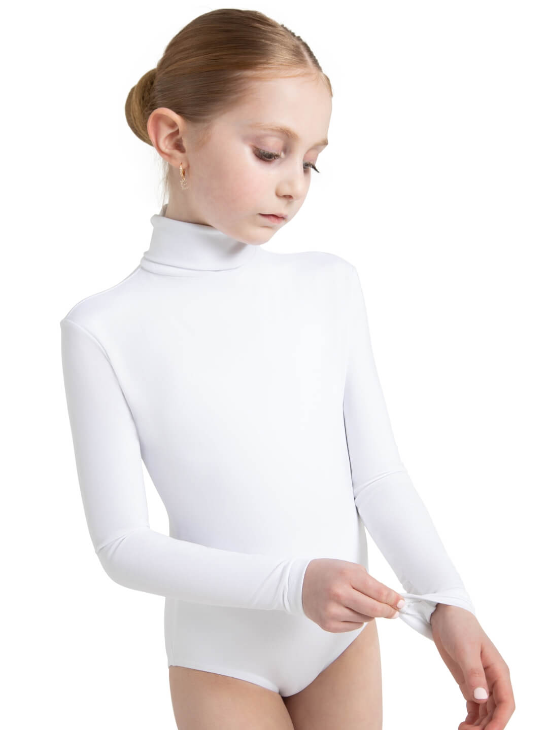 Children's Turtleneck Leotard with Discreet Snaps - Capezio Everyday